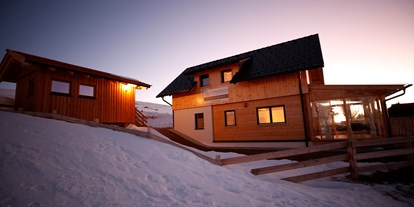 Hüttendorf - Skiraum: im Chalet - Nockberge - Wintergarten - Designchalets Heidialm-Falkertsee